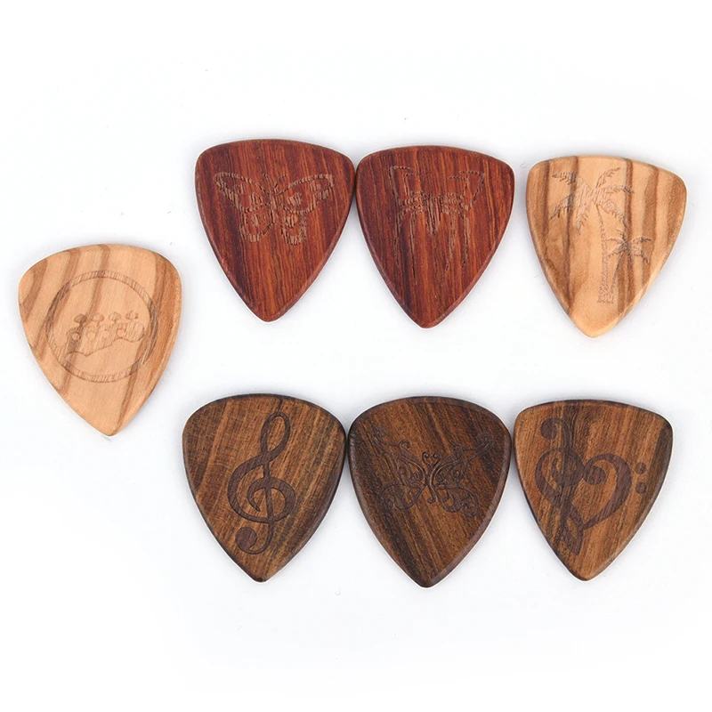 1 шт. новинка медиаторы для гитары из массива дерева 0 46 мм музыкальных