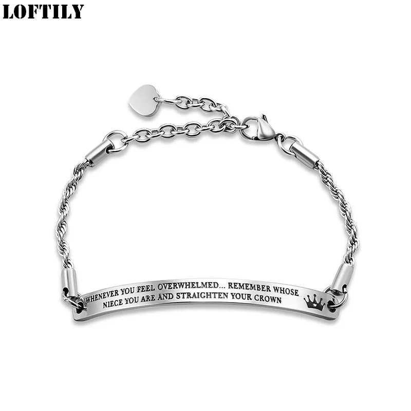 Браслет из нержавеющей стали с короной и бабушкой подарок для женщин семейный