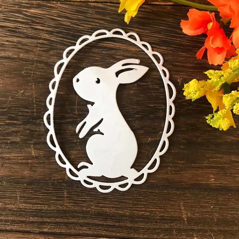 Пасхальный кролик Велоспорт металлический Трафаретный вырубной штамп