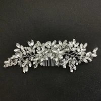 slbridal handmade crystal rhinestone pearls bridal hair comb wedding hair accessories bridesmaids women party dress hair jewelry