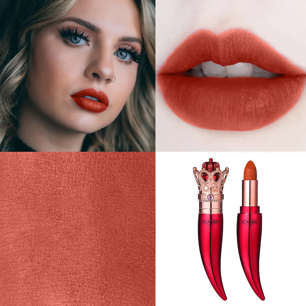 Ucanbe роскошная цветная матовая помада нуд красная длительная Увлажняющая губная