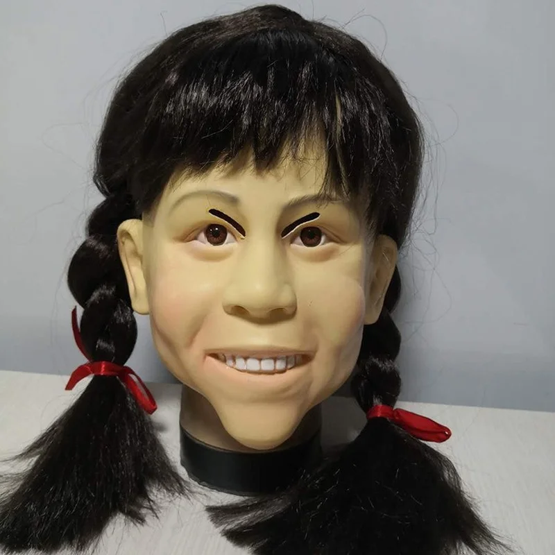 

Halloween Horror Mask Cosplay Ladies and Men Funny Dance Party Game Show Horror Headgear Costume Props