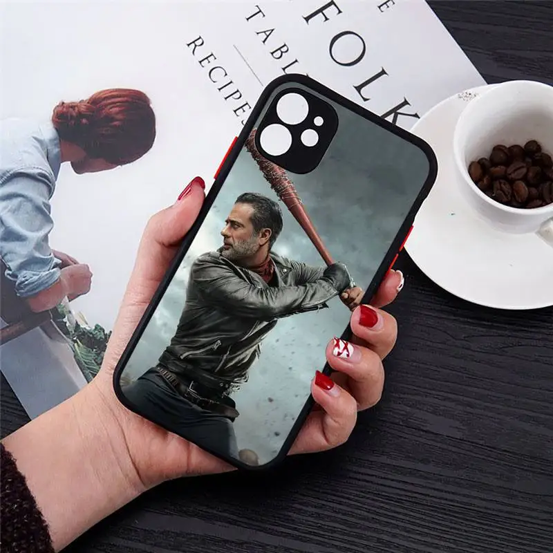 

the walking dead Phone Case Matte Transparent for iPhone 7 8 11 12 s mini pro X XS XR MAX Plus cover funda
