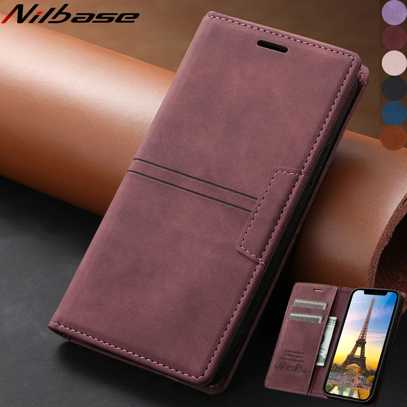 

Flip Leather Phone Case For Samsung Galaxy S21 S20 FE S10 S9 S8 Plus S7 edge Note 20 10 Ultra 8 9 Retro Magnet Card Wallet Bags