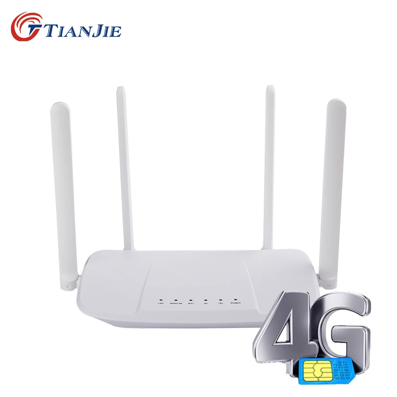 

4G Wifi Router VPN Modem 4g WIFI Sim Card Hotspot CPE 4 Antenna 32 Users VOLTE WAN LAN Wireless Routers LTE Dongle Modify IMEI