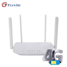 4G Wifi Router VPN Modem 4g WIFI Sim Card Hotspot CPE 4 Antenna 32 Users VOLTE WAN LAN Wireless Routers LTE Dongle Modify IMEI