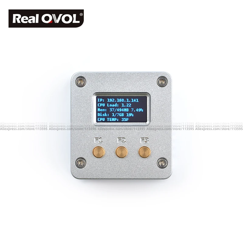 RealQvol FriendlyARM NanoPi NEO/NEO2 металлический полный комплект алюминиевый корпус oled программируемый на питоне