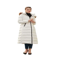 natural fox fur collar hooded warm down parkas super long duck down jacket women 2021 winter korean thick outerwear coats female