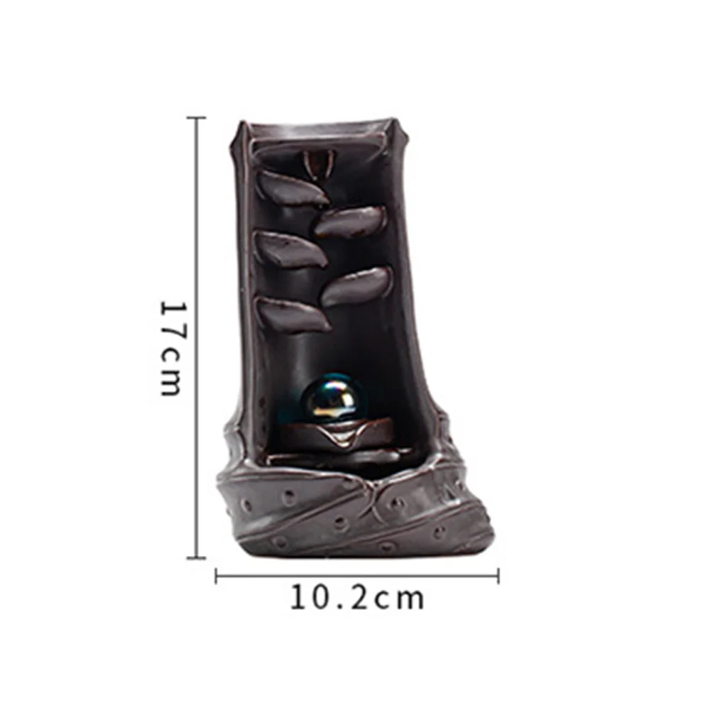 

1* New LED Ceramic Waterfall Backflow Sleep Meditation Smoke Incense Burner