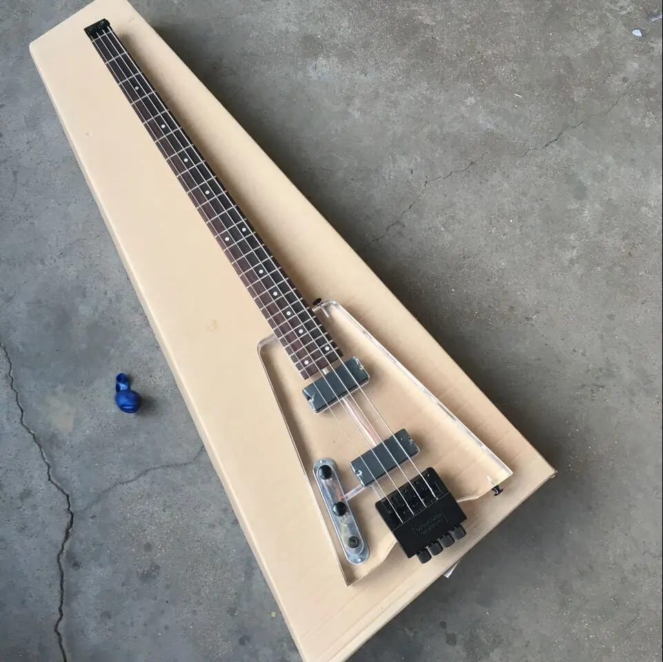 Акриловый Безголовый бас левша акриловый с задней спинкой strandberg cystal бас|headless