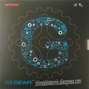 Резиновая губка для пинг-понга SANWEI 2019, новые шестерни 2,0 (GEAR 2,0, полулипкая, Противоударная) для настольного тенниса