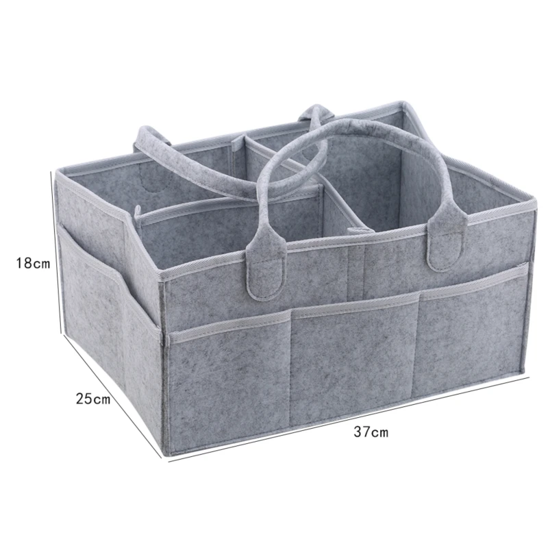 Foldable Storage Bag Portable Lightly Fabric Changeable Compartments Big Sundries Box with Handle Desk Makeup Organizer | Дом и сад