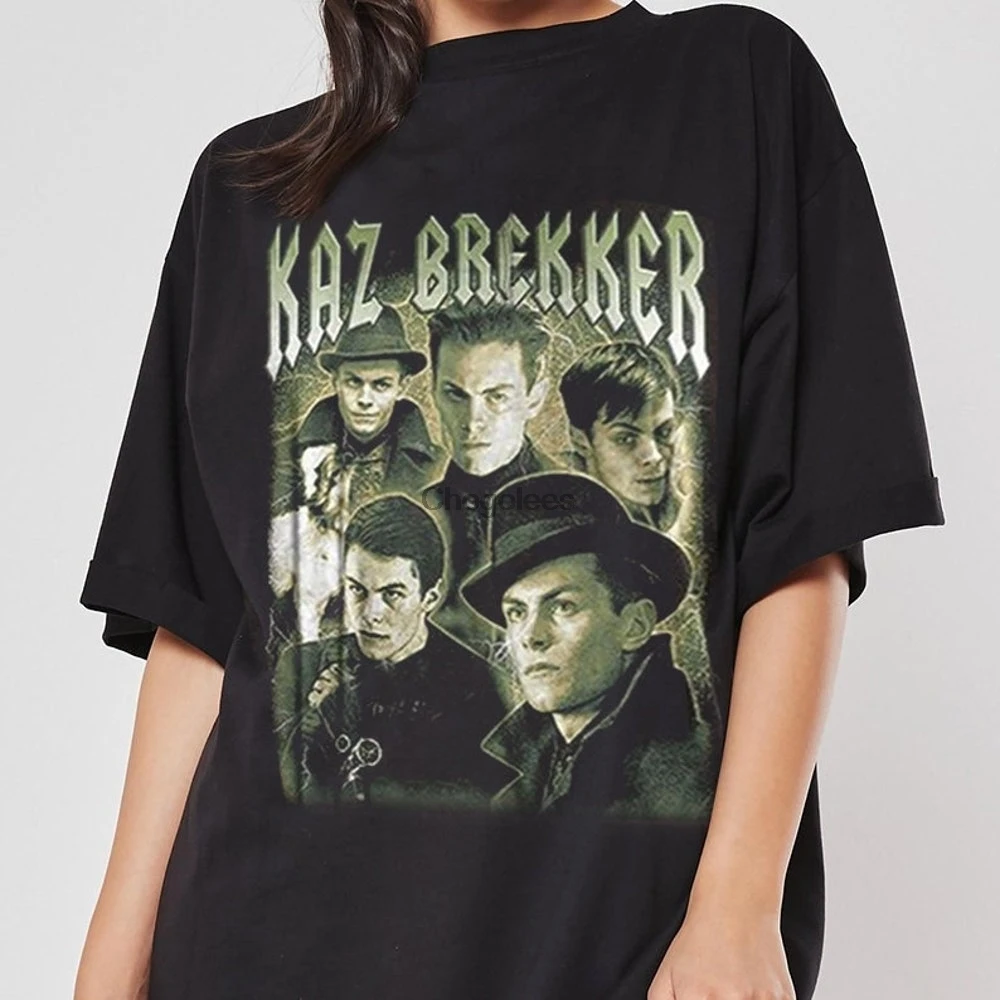 Kaz Brekker рубашка Картер 90 &amp #39 s Ретро-футболка тень и кость фильм Тройник |