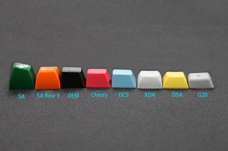 Чистые колпачки для клавиш DSA материал PBT переключателей Gateron Kailh Cherry MX подходят