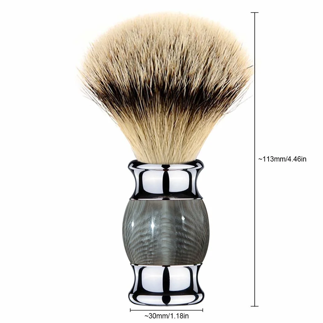 

Badger Hair Shaving Brush- Shave Brush For Wet Shave Using Shaving Cream & Soap- Best Shave Of Your Life for Safety Razor