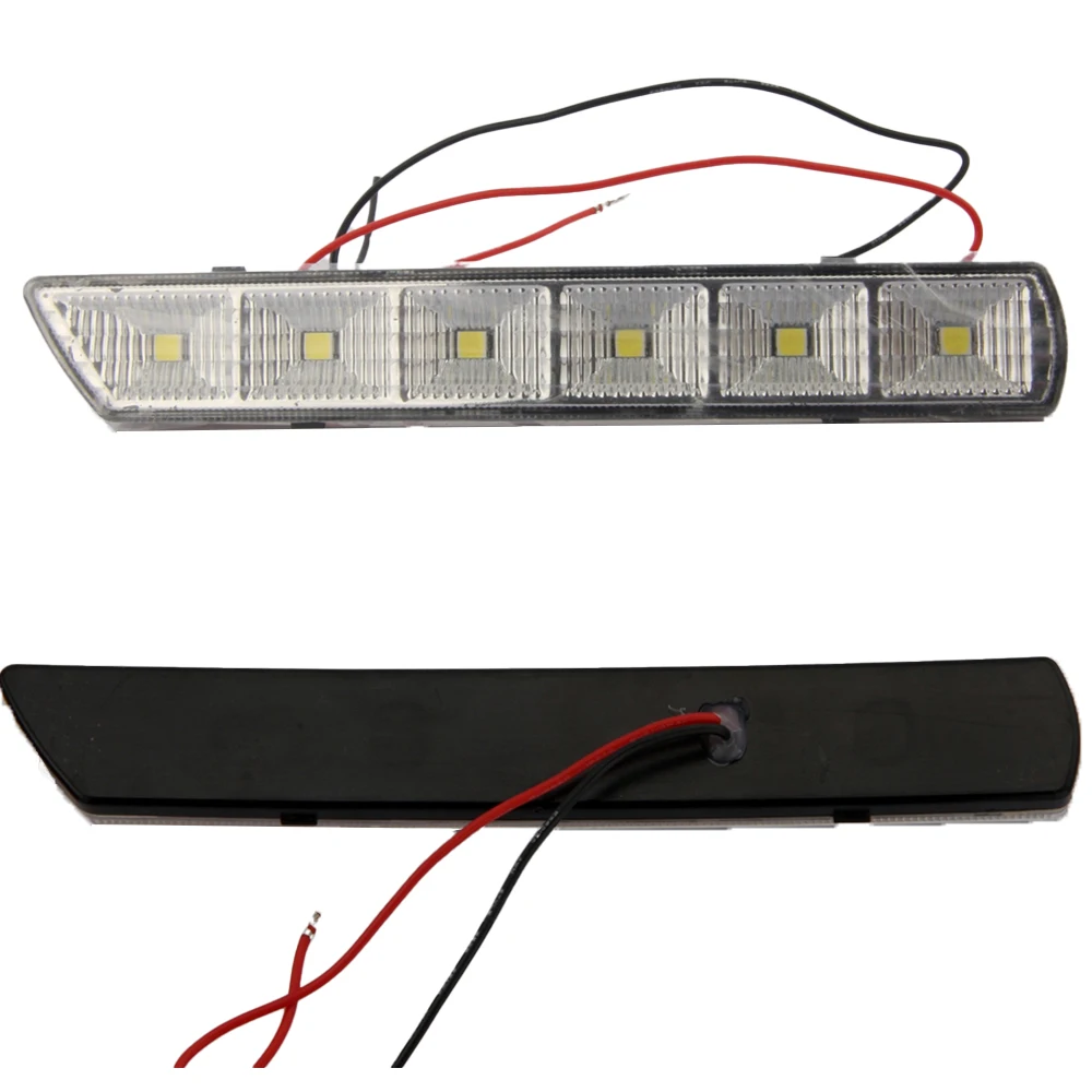 Автомобильная мигающая 1 комплект для Mitsubishi ASX 2010 2011 2012 светодиодные дневные ходовые огни дневного света, водонепроницаемые туманные фары белого цвета.