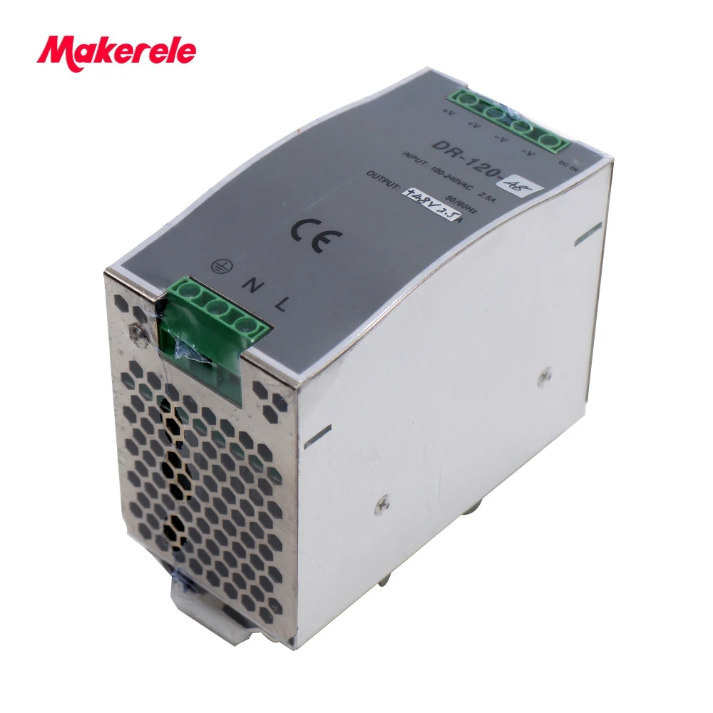 импульсный блок питания для компьютера Din дождь ПРИВЕЛО DC 5 В DR 120 24A Один Выход Rail