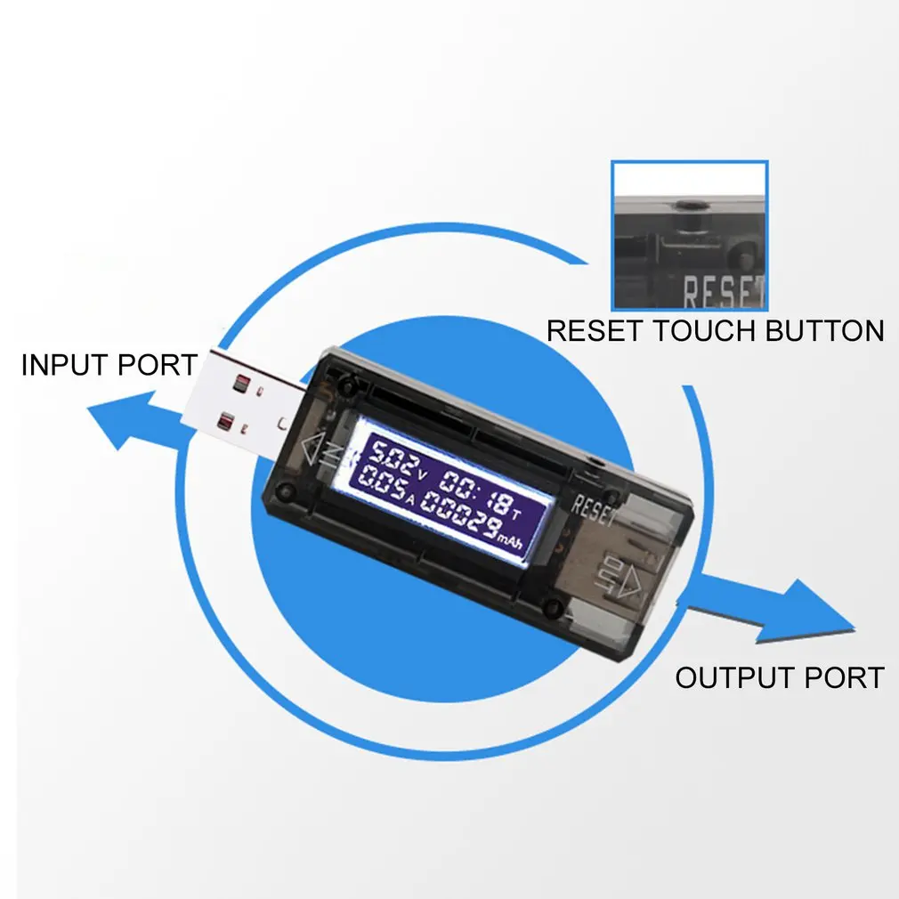 USB Тестер измеритель мощности постоянного тока 3V 9V Цифровой вольтметр Voltimetro