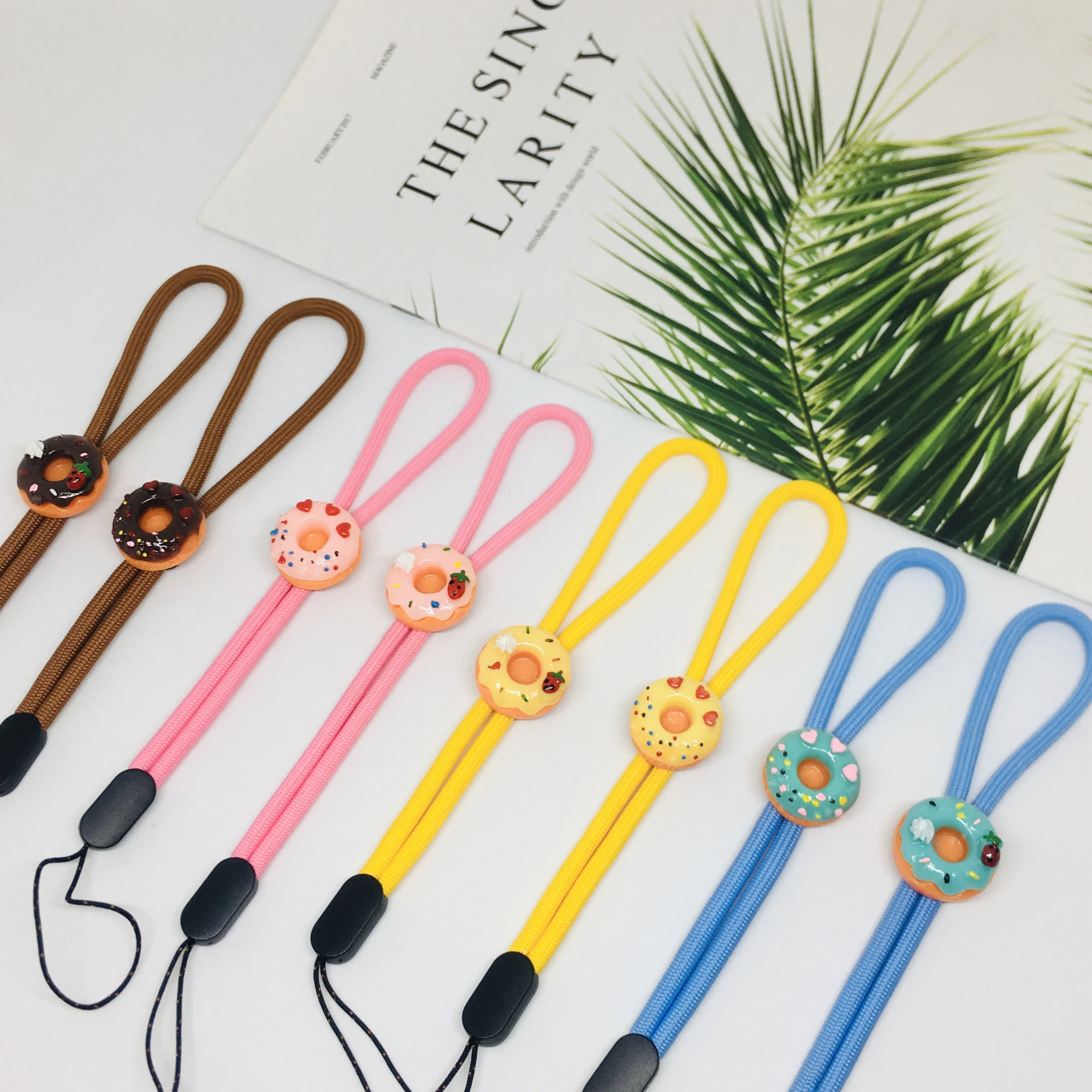 

High Quality and Low Price Adjustable Length Phone Lanyard Anti-fall/Cord For Keys/card Holder/Ornaments/Fashion Donuts Ring