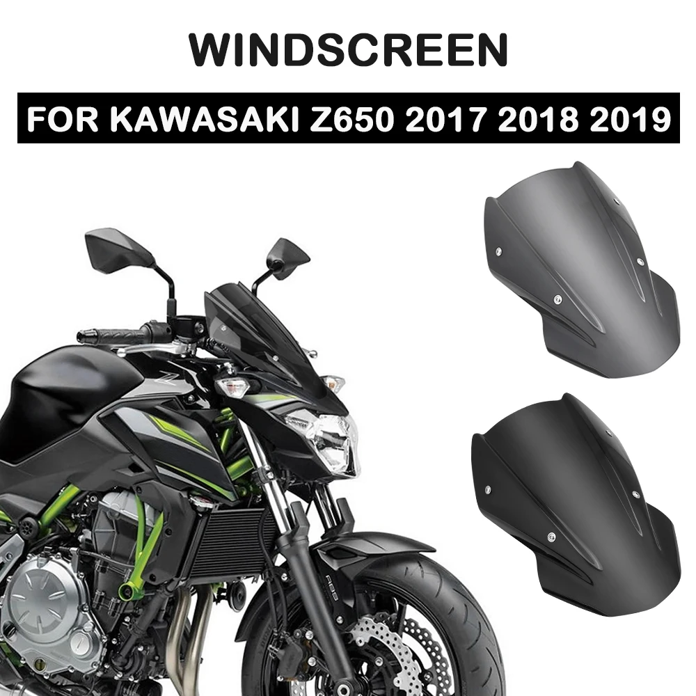 KEMiMOTO для Kawasaki Z650 ветровой экран лобовое стекло ветровой экран ветровой дефлектор Z 650 аксессуары для мотоциклов