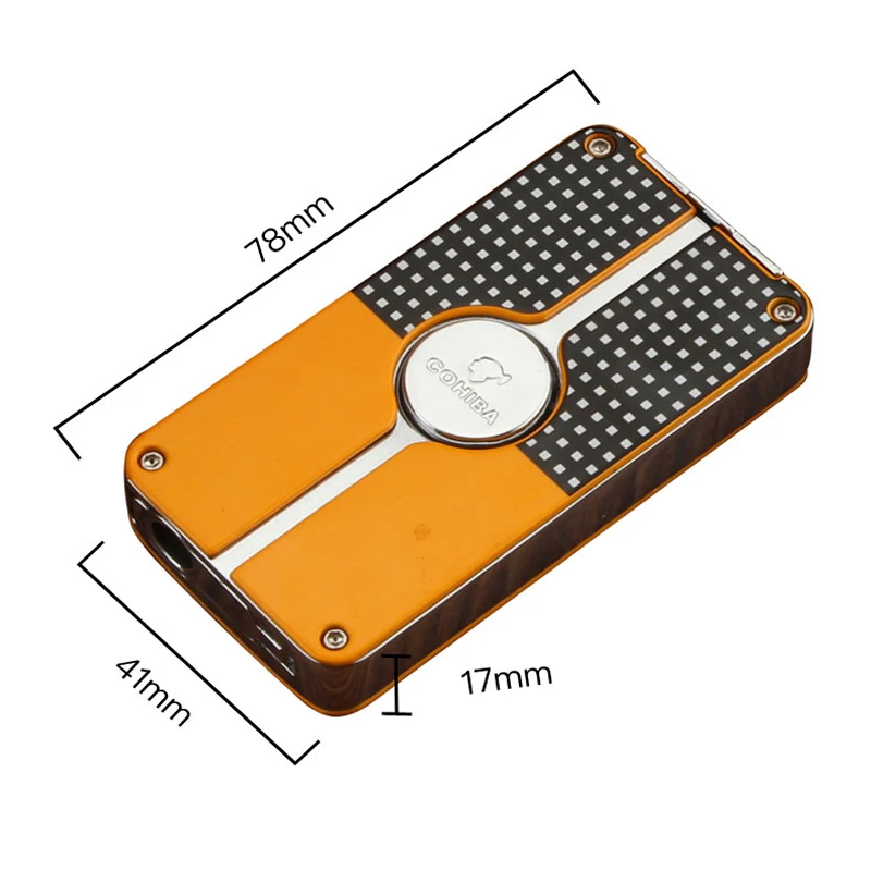 COHIBA карманная зажигалка для сигар металлические газовые зажигалки с бутаном 3