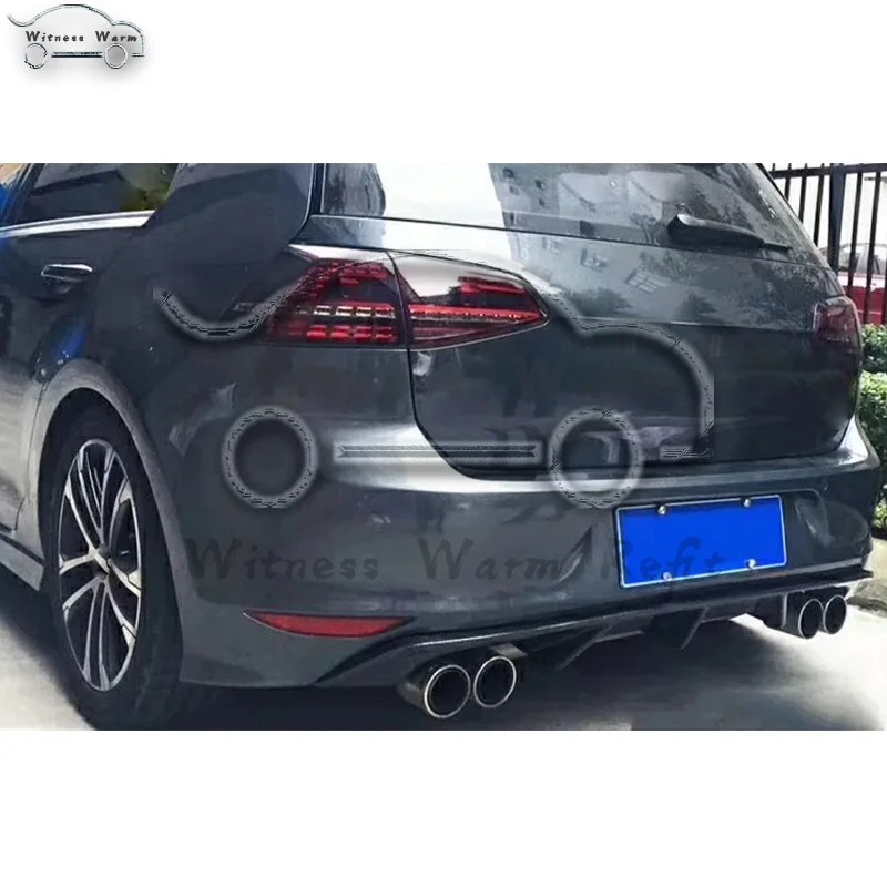 Задний диффузор для Golf 7 r задний бампер из углеродного волокна спойлер губа Volkswagen
