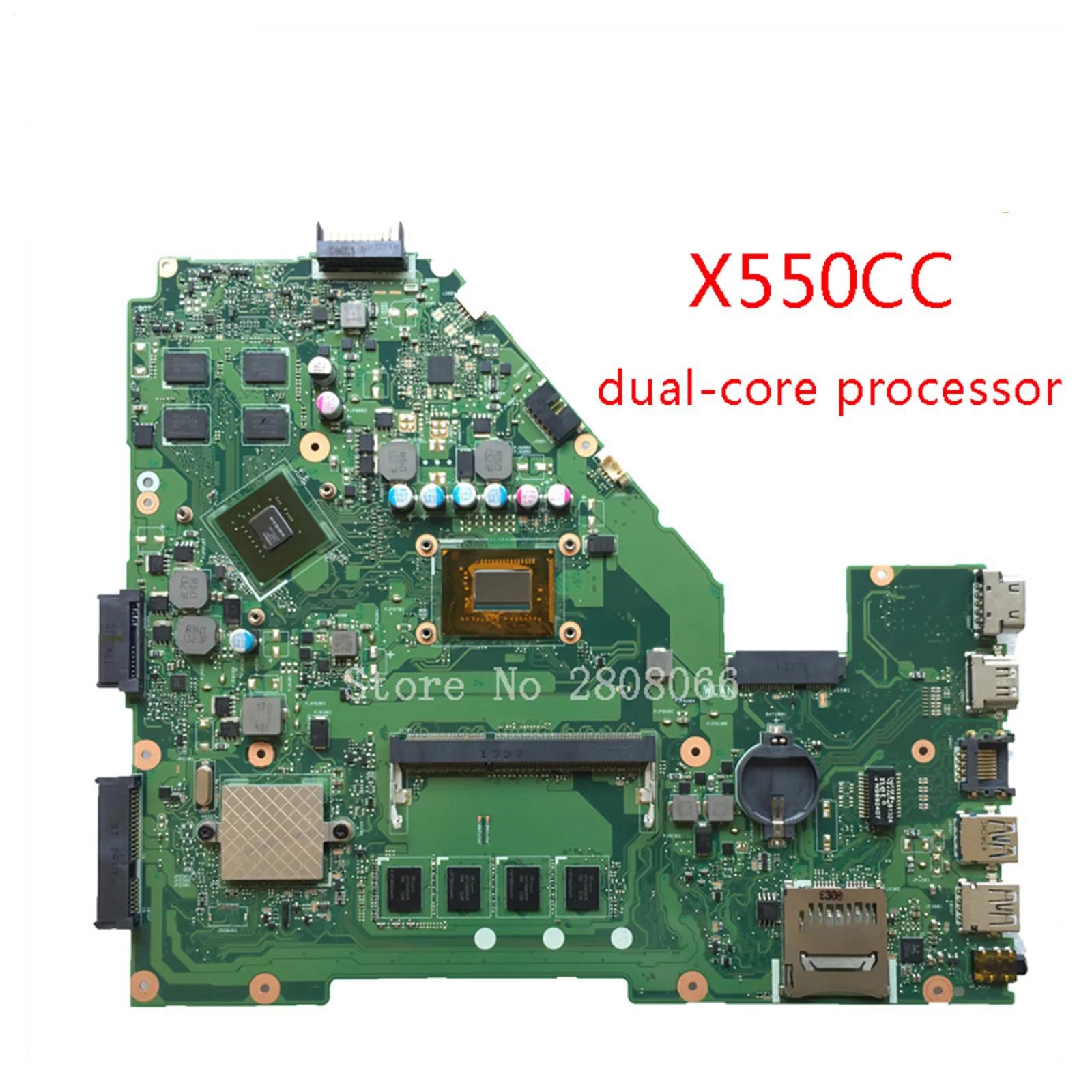 

KEFU X550CC Motherboard For ASUS X550CC X550CL Laptop Motherboard Y581C 1007u/2117u Original Mainboard REV2.0 PM Test