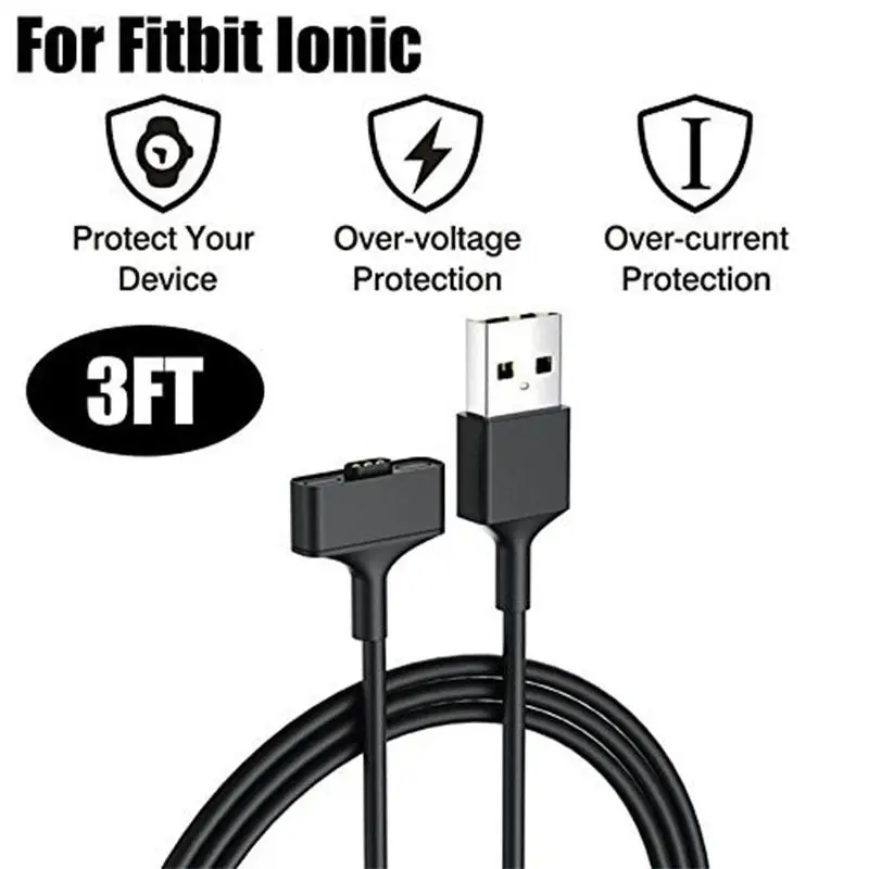 Сменное зарядное устройство для ионных часов FitBit USB-кабель зарядки зарядный