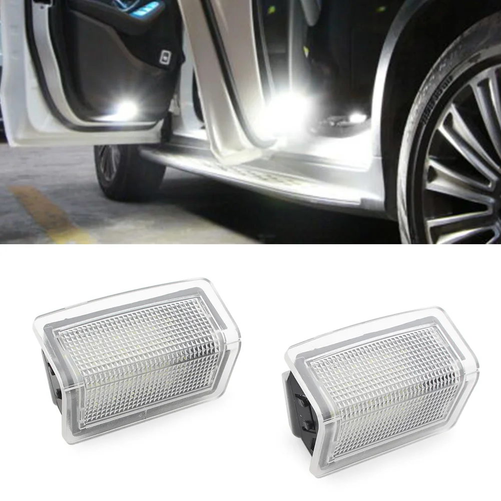 

Автомобильные дверные фары для Mercedes Benz A B C E ML GLE GL GLS Class W204 W176 W212 W213 W246 W166 X166 X205, 2 шт.