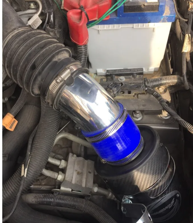 with carbon filter Комплект воздухозаборных труб+ воздушный фильтр для Ford New FOCUS Mondeo Kuga1.5T 2,0 T, пожалуйста, пришлите мне фото oem airbox вашего автомобиля - Цвет: with carbon filter