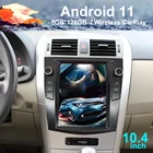 Автомагнитола для TOYOTA Corolla 10,4-128, 2007 дюйма, 2013 ГБ, Android 11