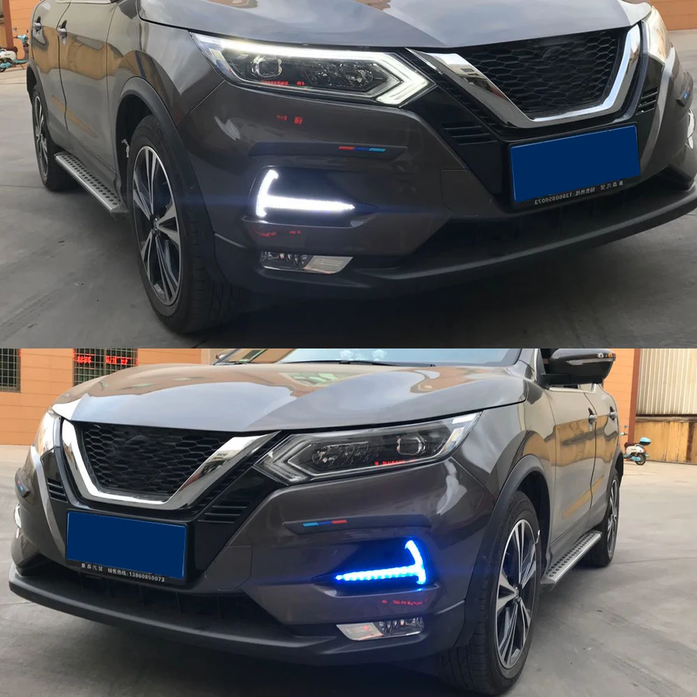 Автомобильные светодиодные дневные ходовые светильник CSCSNL 1 пара для Nissan Qashqai 2019