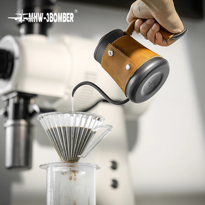 MHW 3BOMBER залить чайник капель Кофе ручной Brew горшок в стиле Лебединая шея