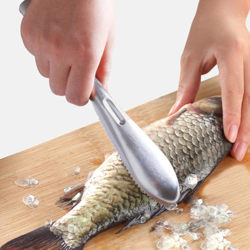 Scraping Scale Kill Fish With Knife Machine кухонные аксессуары многофункциональные гаджеты
