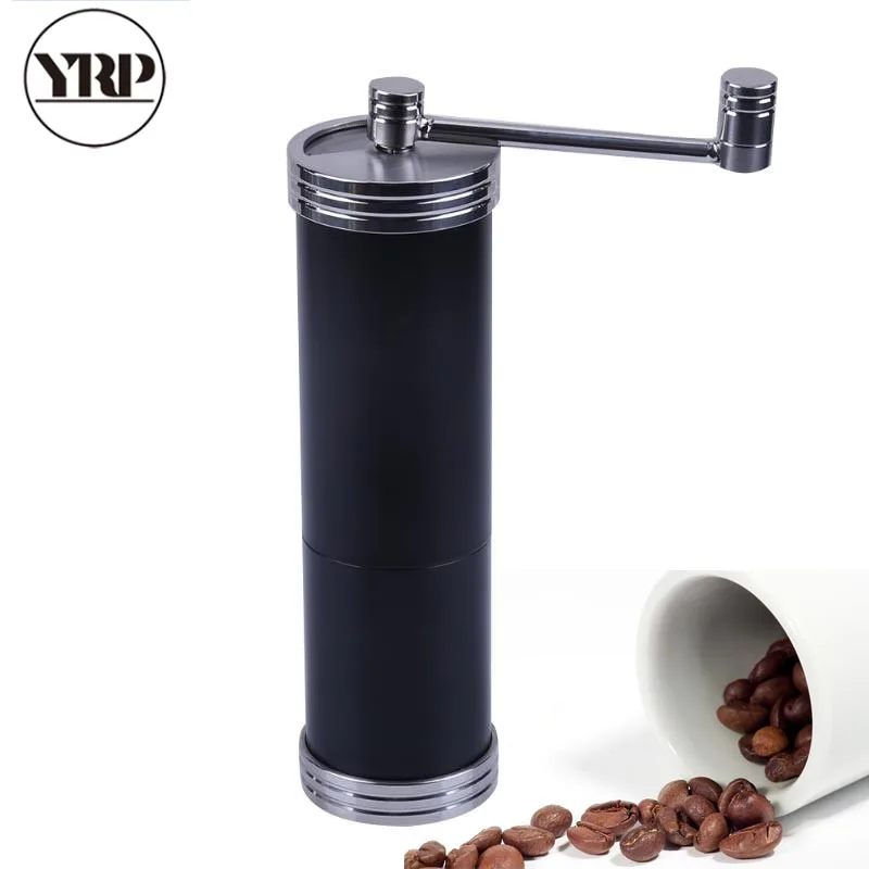 

Black Stainless Steel Coffee Grinder Manual Spice Nut Pepper Seed Coffee Bean Espresso Burr Machine Kitchen Tools Mill Grinder