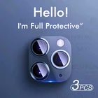 Защитный чехол для объектива 3D камеры Iphone13 Iphone 13 Pro Max, чехол из закаленного стекла для I phone 12 13Pro Mini Coque Fundas, 3 шт.