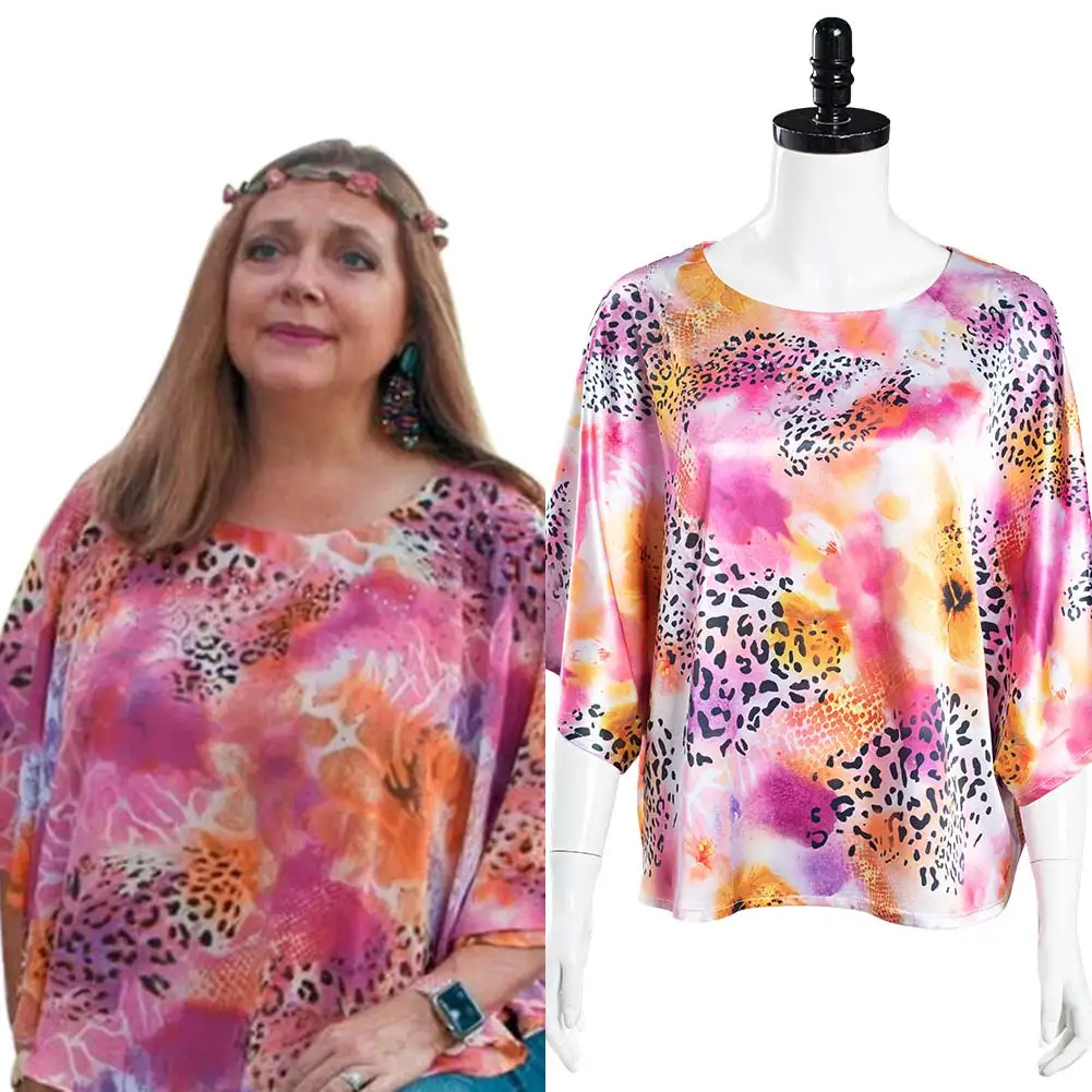 

Fast delivery Tiger King Carole Baskin Cosplay Costume Top O-Neck Shirt summer tshirt men women clothing Christmas gift for girl