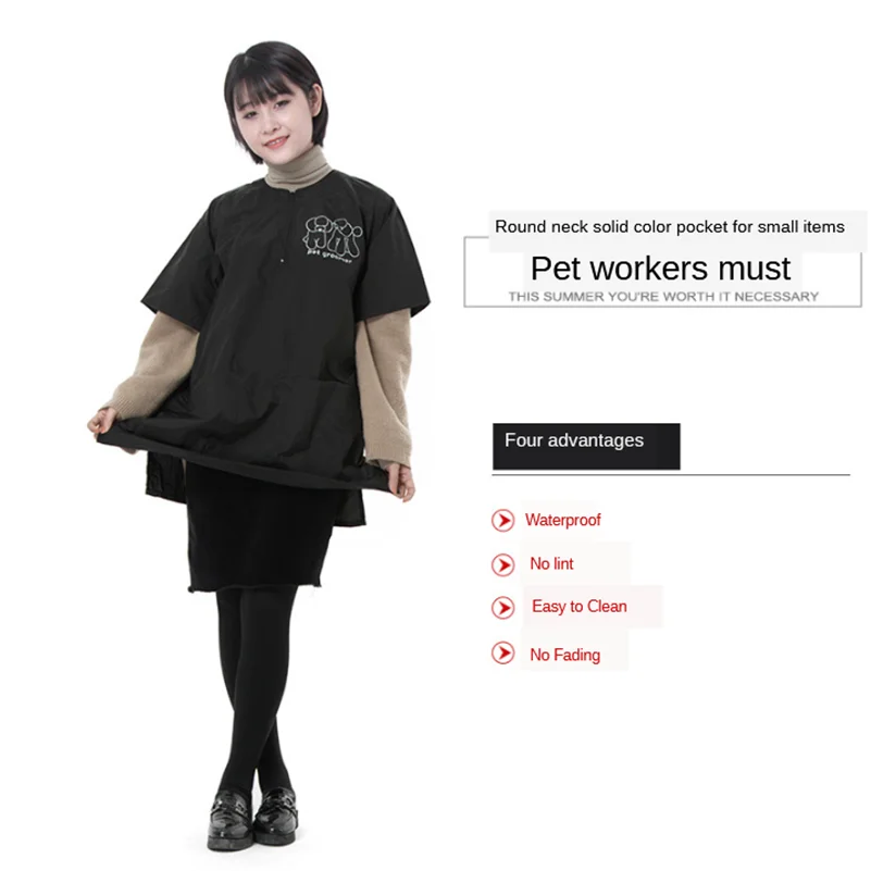 Waterproof Pet Beautician Work Clothes Apron For Dog Hairdressing Grooming Store Beauty Robe Dress Accessories G0109 | Красота и