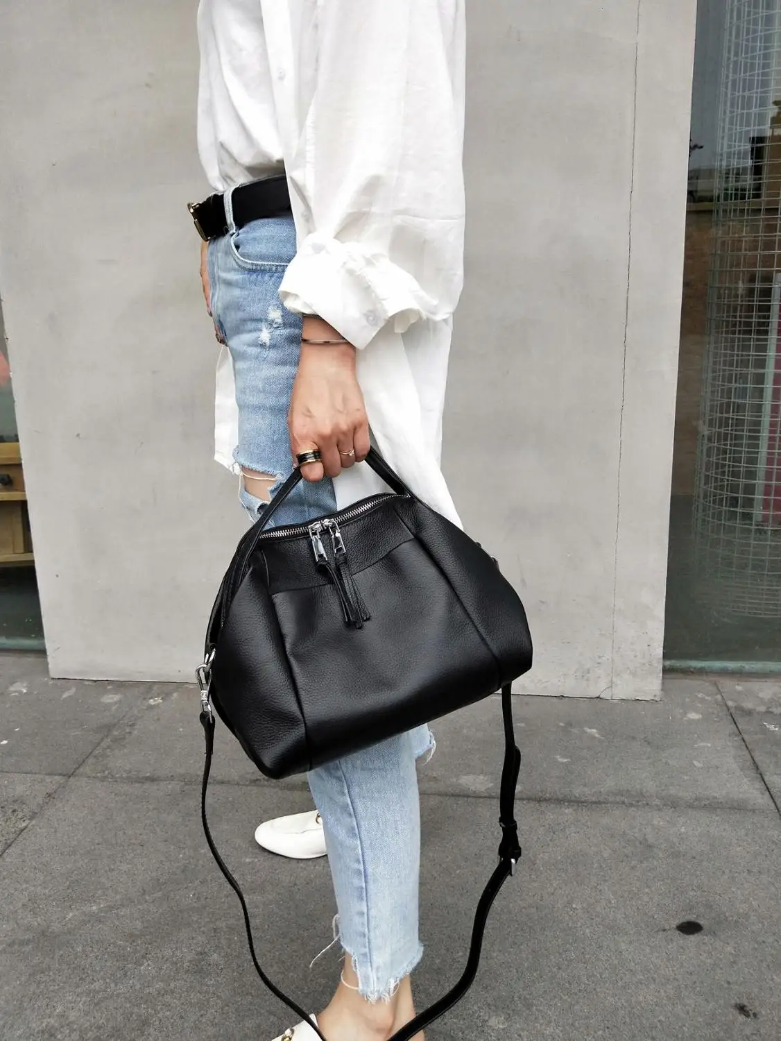 Осенне зимняя женская сумка из мягкой коровьей кожи в Корейском стиле брендовая