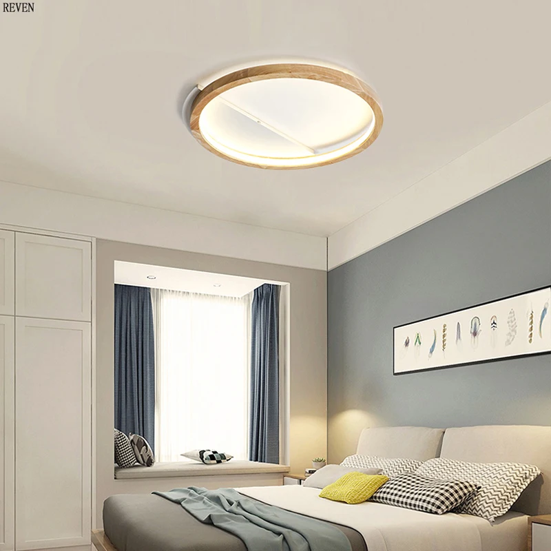 Светодиодный потолочный светильник в японском стиле для гостиной круглая