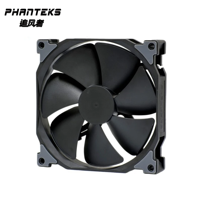 Phanteks черный, белый PWM 12 см, 14 см вентилятор, 12 В вентилятор радиатора, чехол для компьютера вентилятор, гидравлический подшипник 4pin pwm штекер PH-F120/140MP
