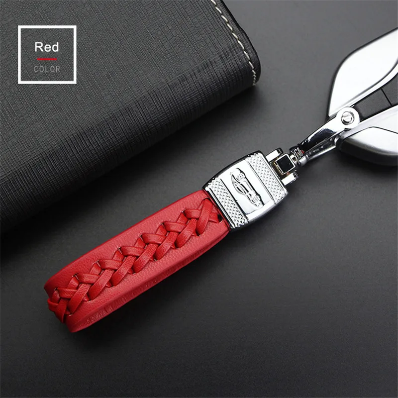 Роскошный тканый Кожаный Автомобильный Брелок для ключей брелок Seat Ibiza fr Leon 1