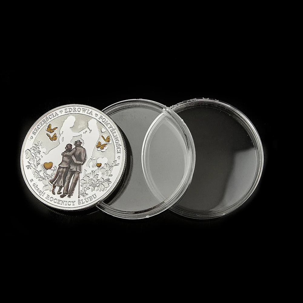 Посеребренная Коллекционная монета для любви из Польши | Дом и сад