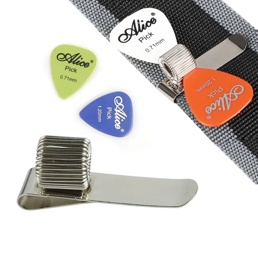 Гитарный ремень держатель металлический клипса на ремешке музыкальный