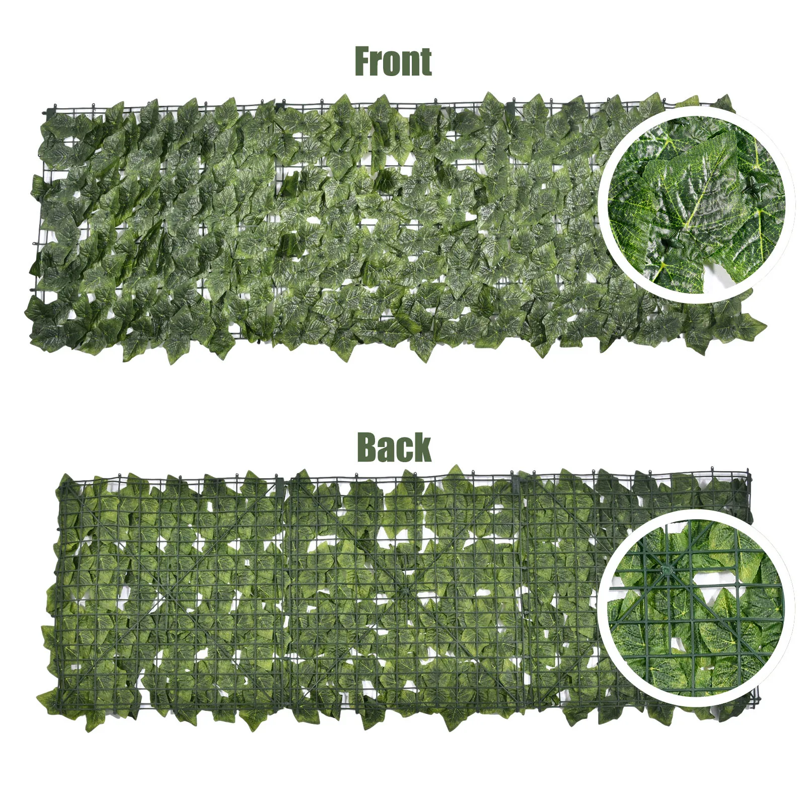 

Artificial Leaf Garden Fence Ivy Screening Roll UV Fade Protected Privacy Artificial Fence Wall Landscaping Garden Fence Panel