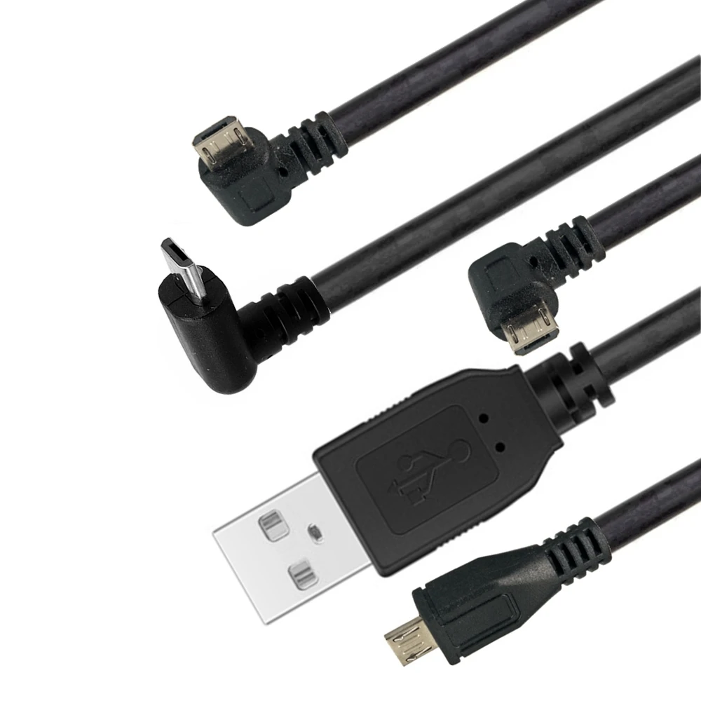 

Up & Down & Links & Rechts Abgewinkelt 90 Grad USB Micro USB Stecker auf USB männlichen Data kabel 25cm 50cm für Tablet 5ft 1m