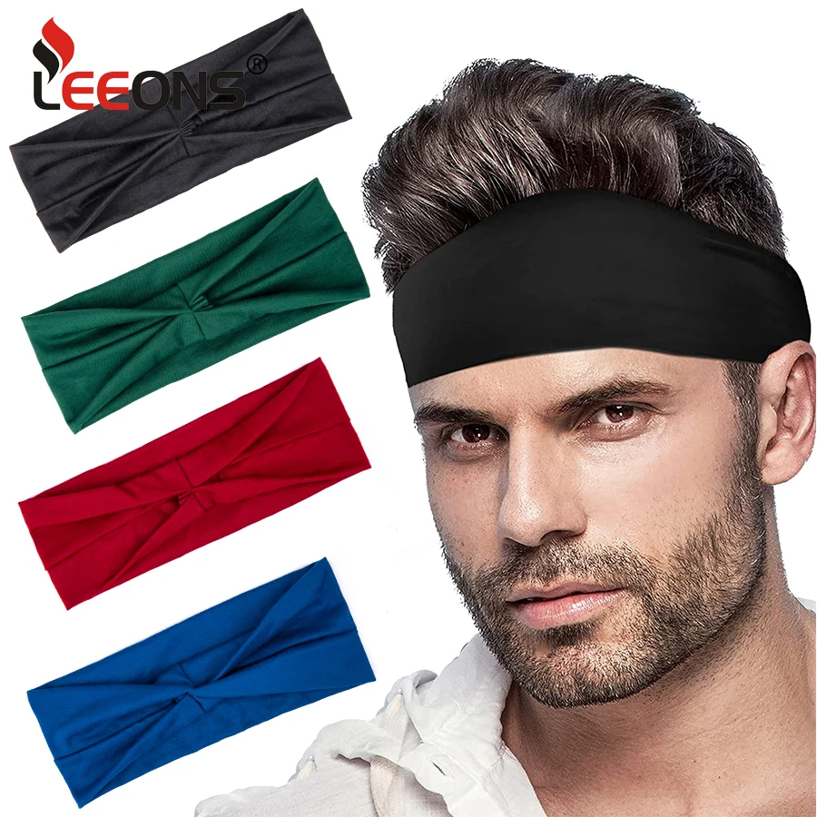 

Mens Running Headband Sweatband Sports Headband For Running/Cycling/Basketball/Yoga Fitness Workout Stretchy Unisex Hairband