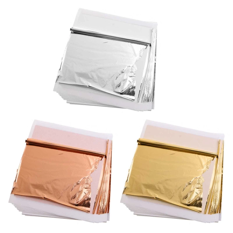 

3-color Flower Gold Leaf Nail Art Gold Leaf Glue Phone Case Gold Leaf Paper Beauty Gold Leaf for Art Gilding Craft