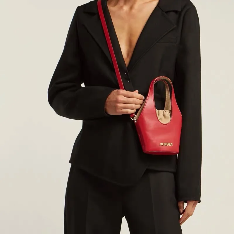 Новая роскошная дизайнерская небольшая сумка корзина женская Кожаная Мини на