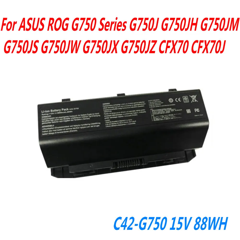 Высокое качество 88WH A42-G750 аккумулятор для ноутбука Asus ROG G750 серии G750J G750JH G750JM G750JS